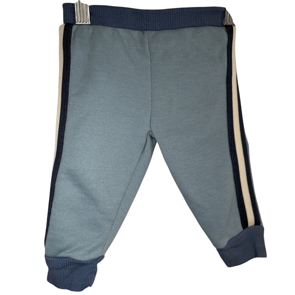 Tahari Baby Blue Track Pants Joggers Side Stripe‎ 6-9 Months - Picture 2 of 6